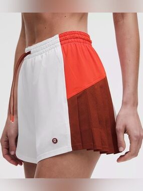 Lululemon Court Champ Side-Pleat High-Rise Tennis Short 3"
